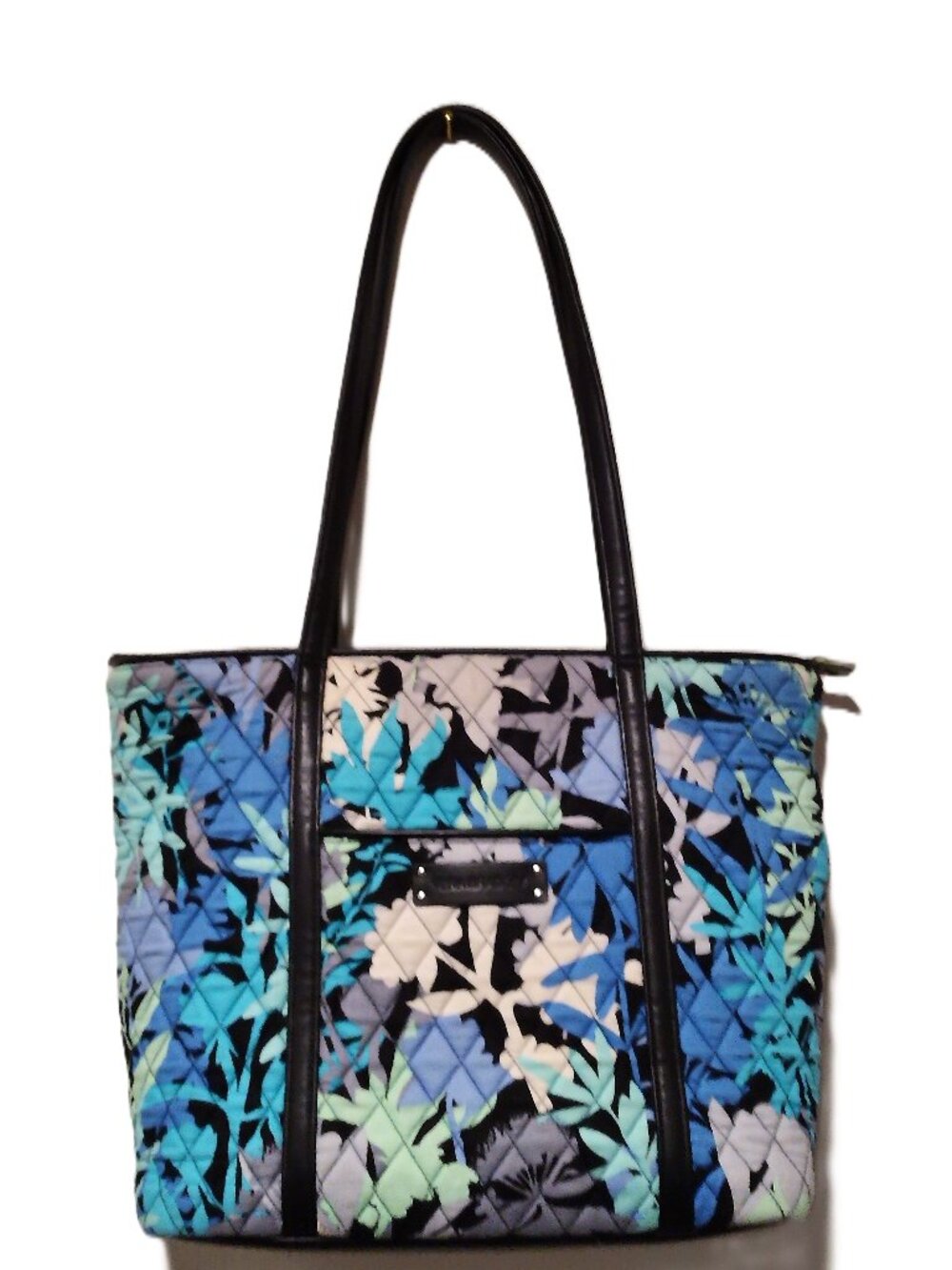 Vera Bradley Multi color tropical leaf shoulder tote
